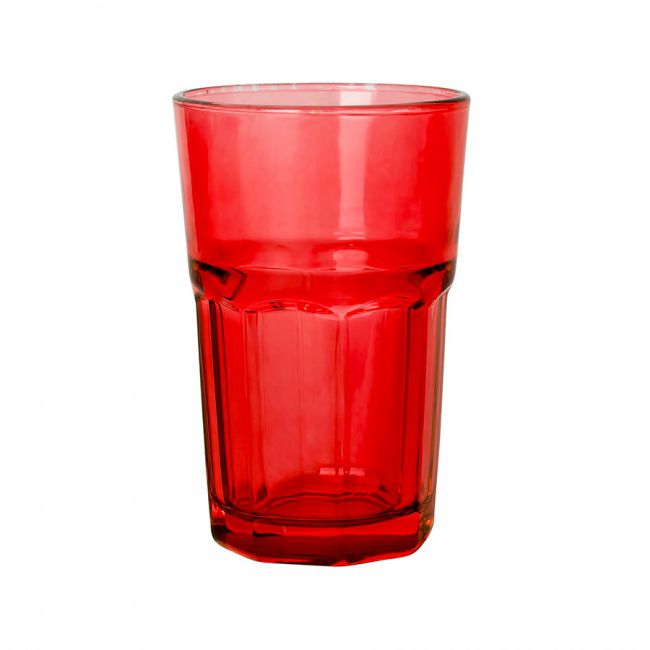 Стакан GLASS, красный, 320 мл, стекло - фото от интернет-магазина подарков Хочу Дарю