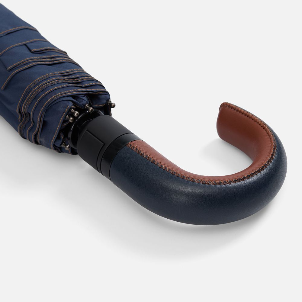 Складной зонт Palermo, темно-синий - фото от интернет-магазина подарков Хочу Дарю