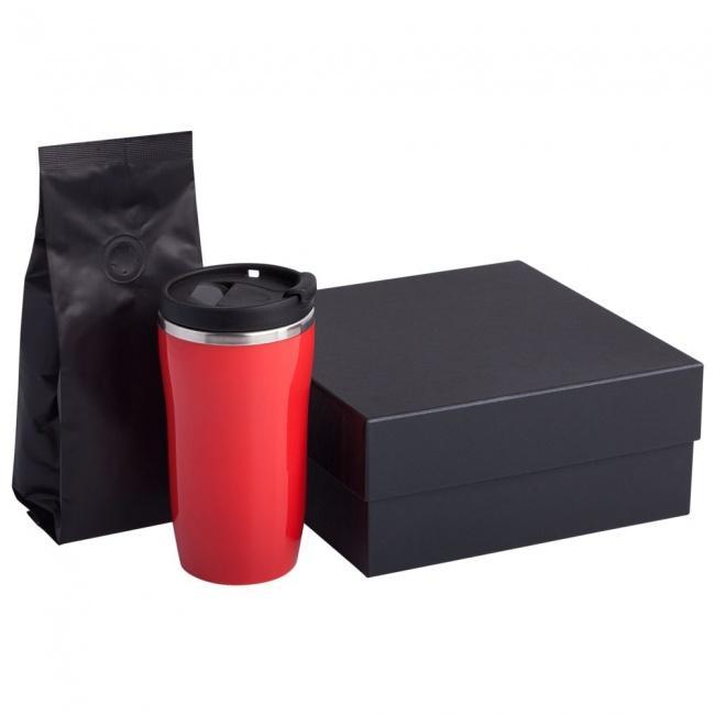 Набор Grain: термостакан и кофе, красный - фото от интернет-магазина подарков Хочу Дарю