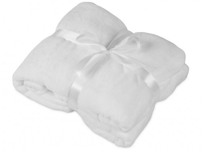 Плед мягкий флисовый Fancy белый - фото от интернет-магазина подарков Хочу Дарю