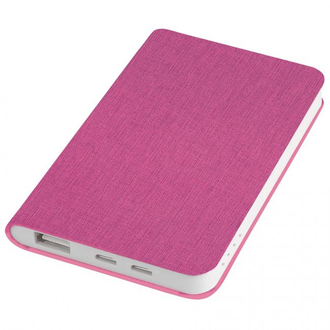 Универсальный аккумулятор "Provence" (4000mAh),розовый,7,5х12,1х1,1см, искусственная кожа,пл - фото от интернет-магазина подарков Хочу Дарю