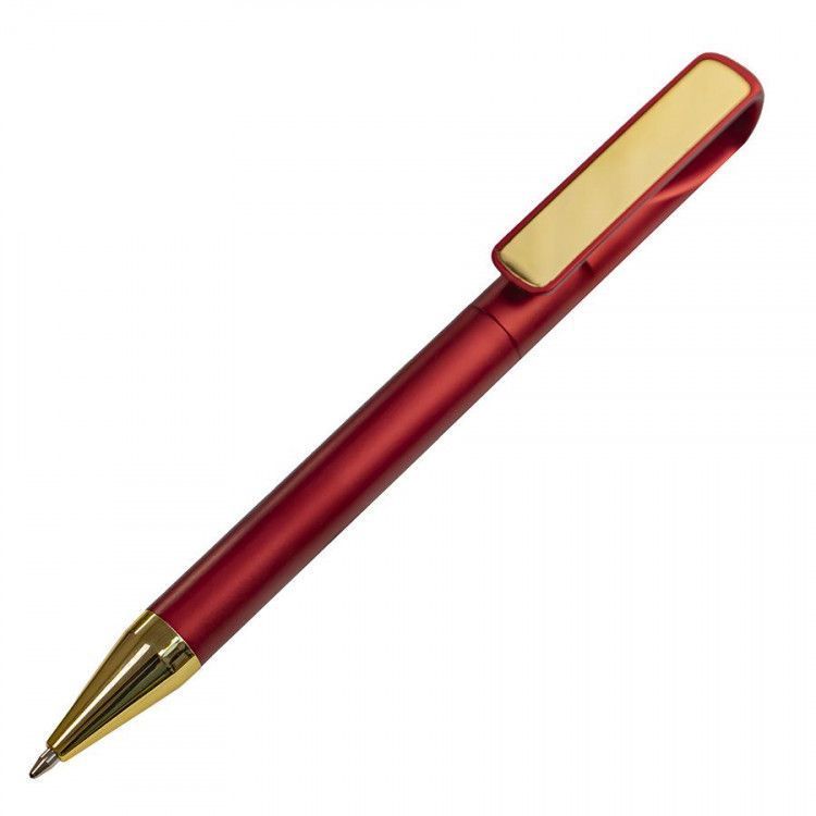  Ручка шариковая GLOSSY GOLD, красный, золотистый - фото от ХочуДарю