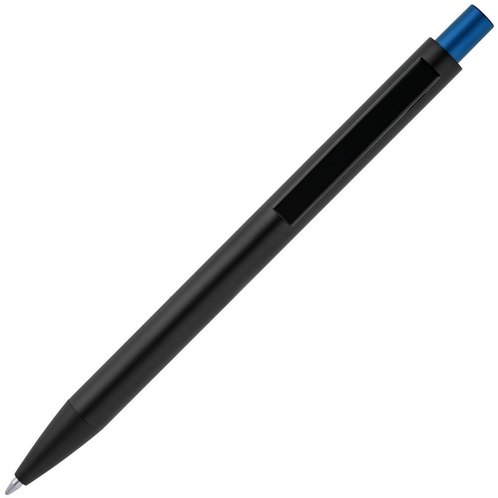 Ручка шариковая Chromatic, черная с синим - фото от интернет-магазина подарков ХочуДарю