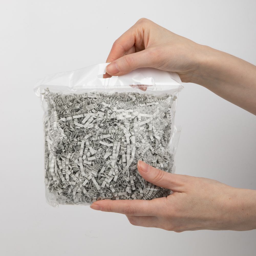 Бумажный наполнитель Chip, серый - фото от ХочуДарю