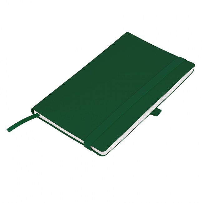 Бизнес-блокнот "Gracy", 130х210 мм, зеленый, кремовая бумага, гибкая обложка, в линейку, на резинке - фото от интернет-магазина подарков Хочу Дарю