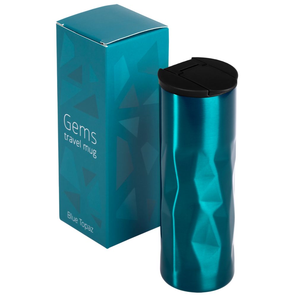 Термостакан Gems Blue Topaz, синий топаз - фото от интернет-магазина подарков Хочу Дарю