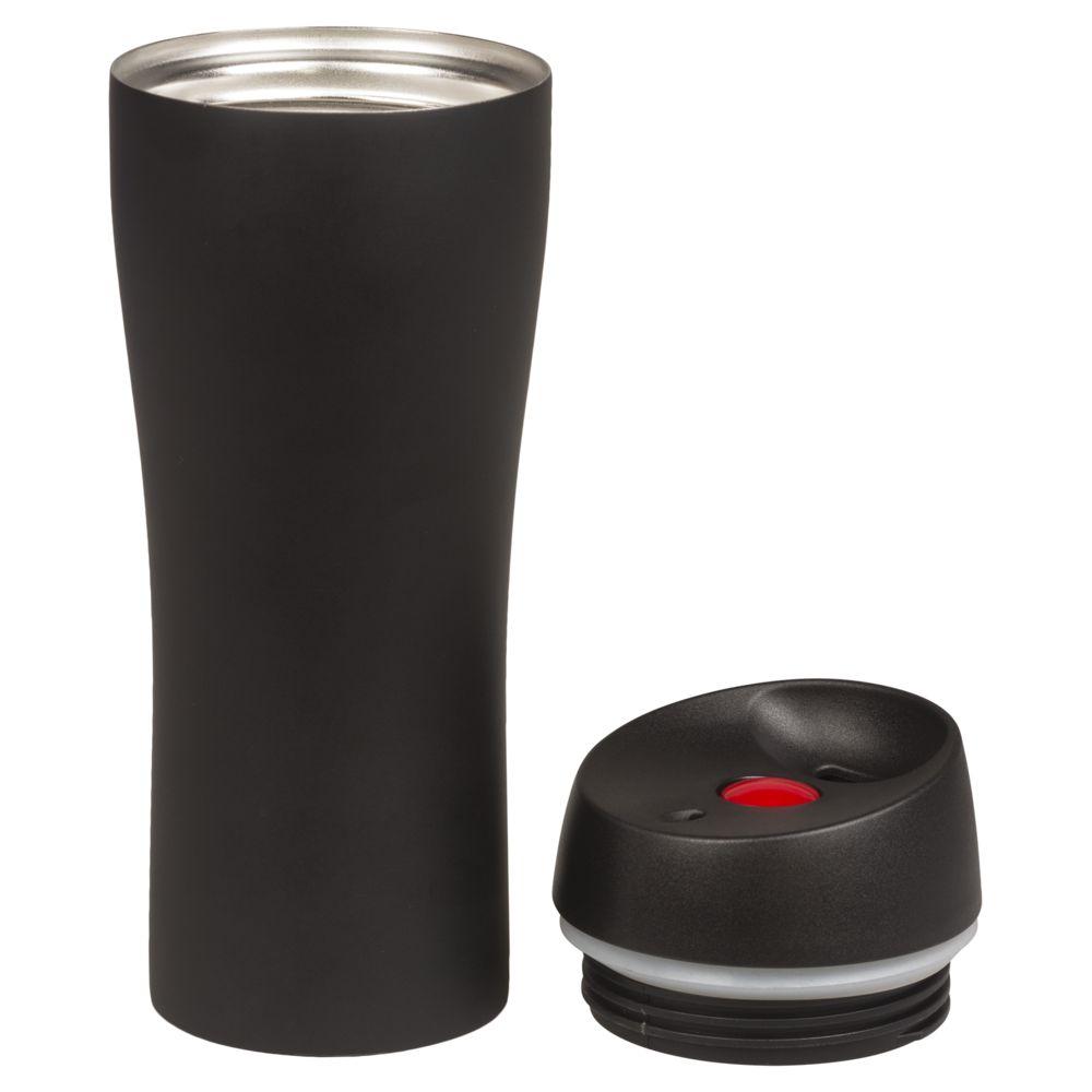 Термостакан Solingen, вакуумный, герметичный, черный - фото от интернет-магазина подарков Хочу Дарю