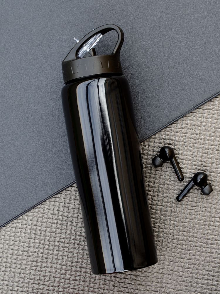 Спортивная бутылка Moist, черная - фото от интернет-магазина подарков Хочу Дарю