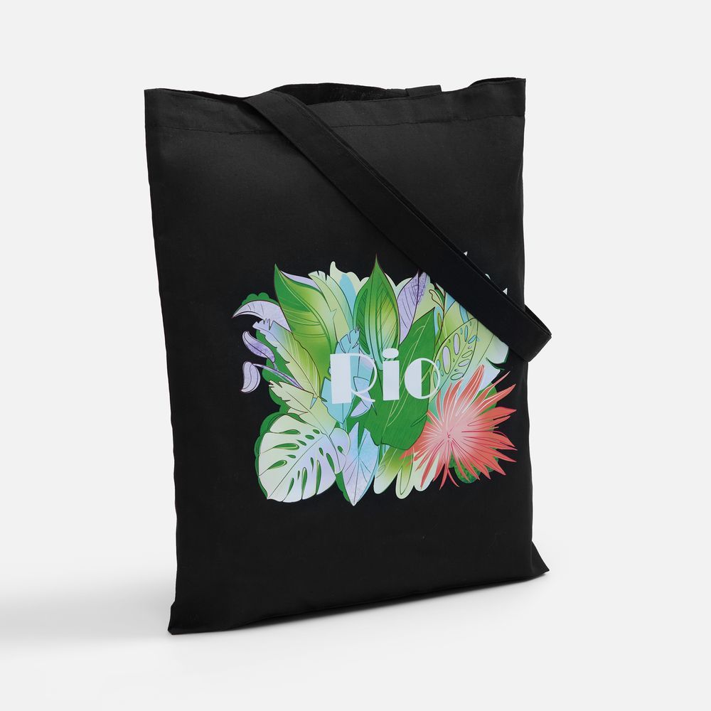 Холщовая сумка Neat 140, черная - фото от интернет-магазина подарков Хочу Дарю