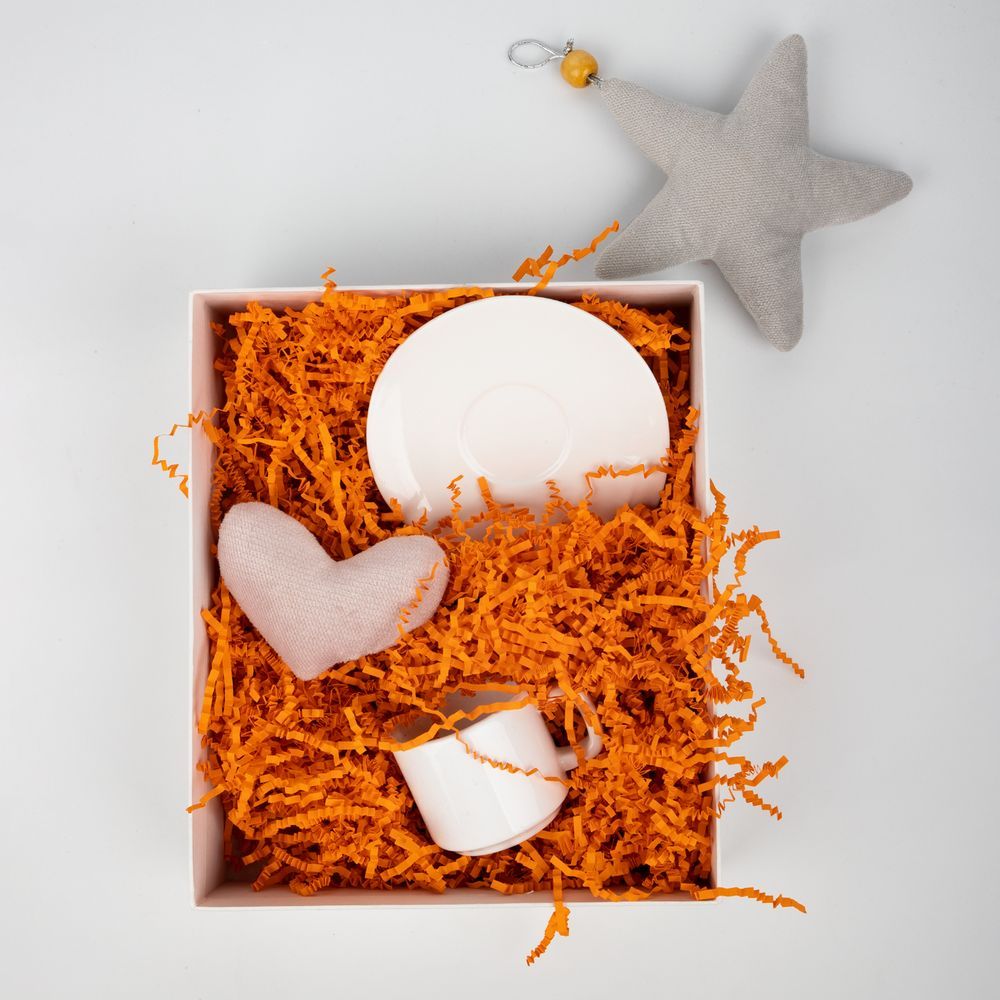 Бумажный наполнитель Chip, оранжевый - фото от ХочуДарю