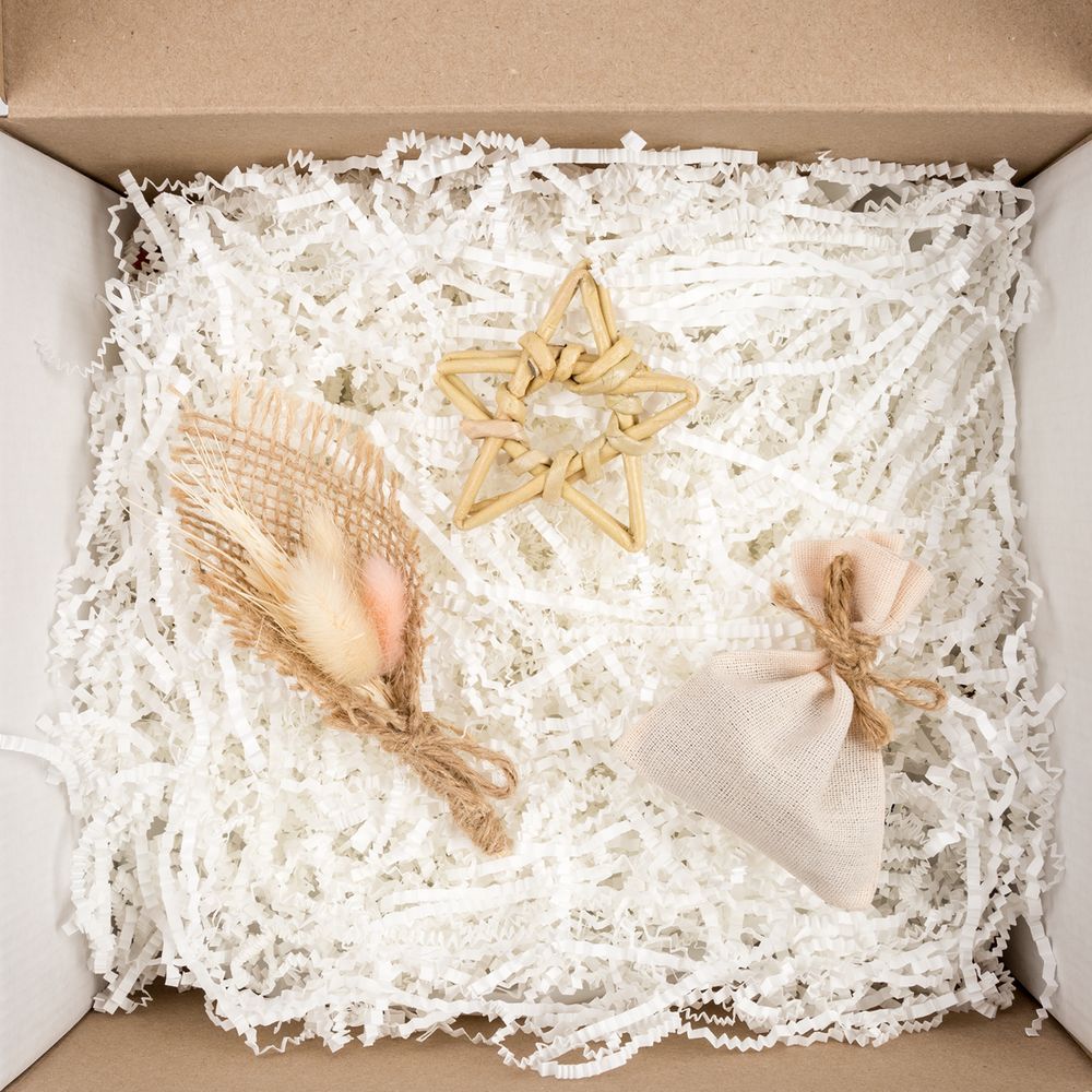 фото Бумажный наполнитель Chip, белый от ХочуДарю Бумажный наполнитель Chip, белый - фото от ХочуДарю