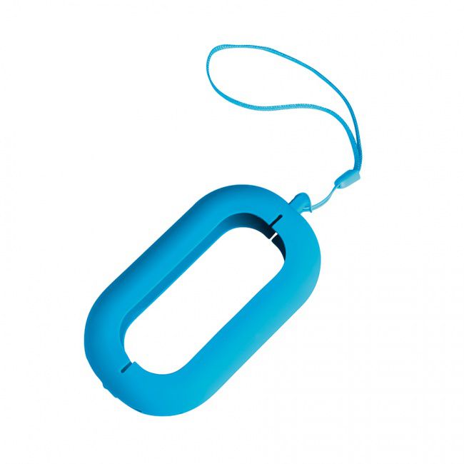 Обложка с ланъярдом к зарядному устройству "Seashell-2", голубой,силикон - фото от интернет-магазина подарков Хочу Дарю