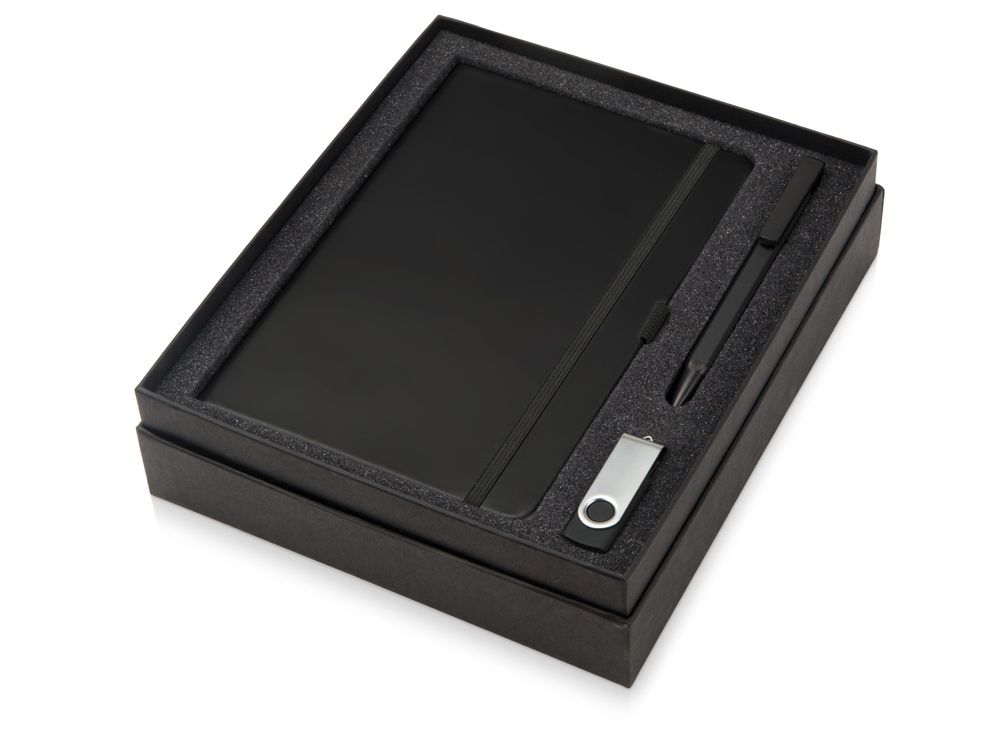 Подарочный набор Q-edge с флешкой, ручкой-подставкой и блокнотом А5 - фото от интернет-магазина подарков Хочу Дарю