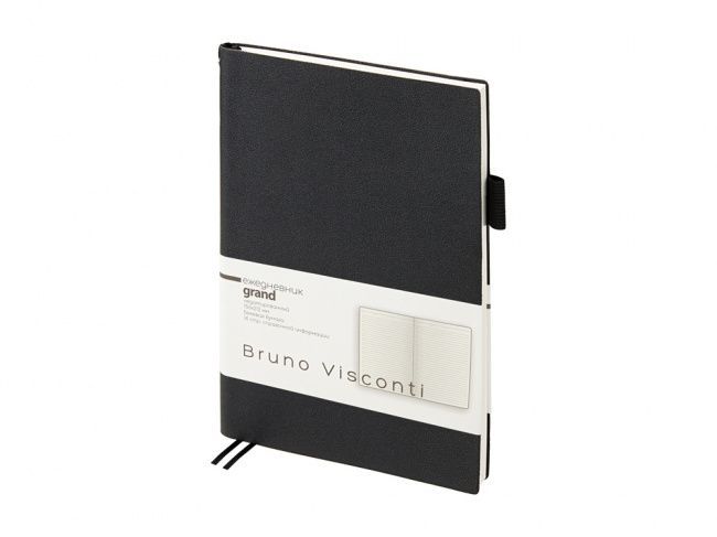 Ежедневник недатированный А5 «Grand», черный - фото от ХочуДарю