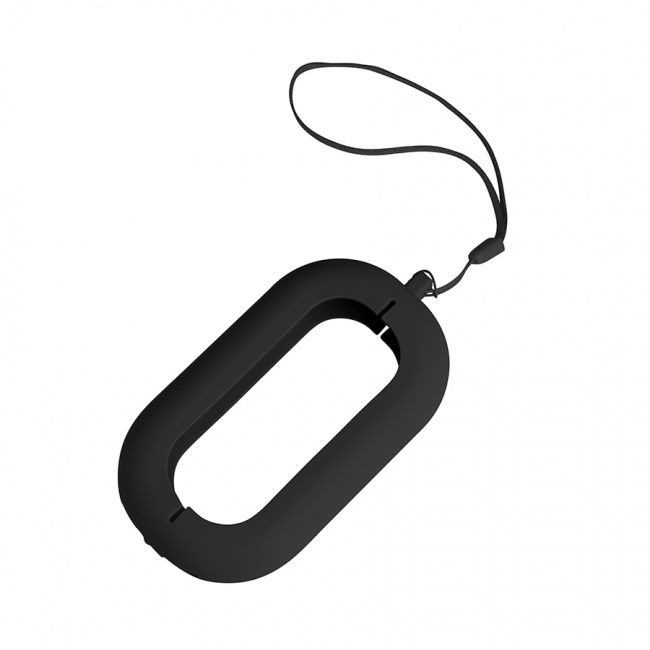 Обложка с ланъярдом к зарядному устройству "Seashell-2", черный,силикон - фото от интернет-магазина подарков Хочу Дарю