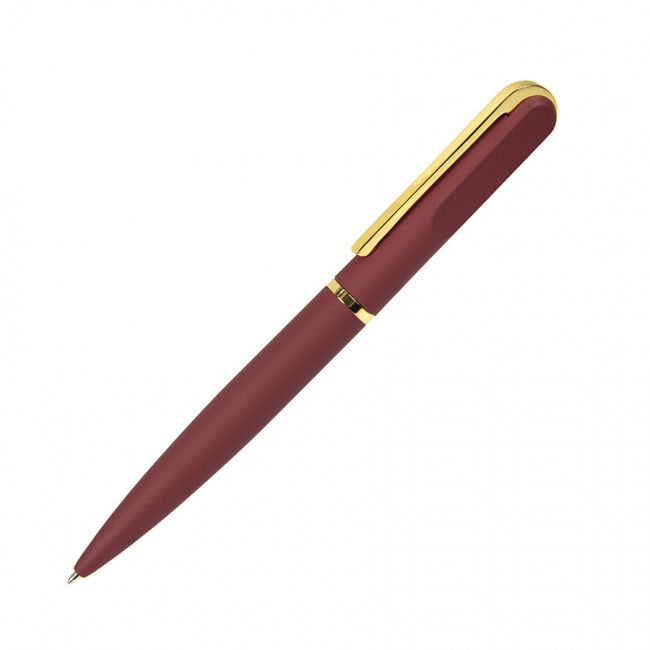 FARO, ручка шариковая, бордовый/золотистый, металл, пластик, софт-покрытие - фото от интернет-магазина подарков ХочуДарю