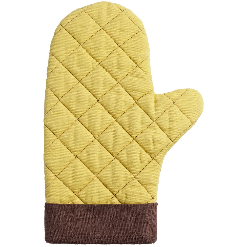 Прихватка-рукавица Keep Palms, горчичная - фото от интернет-магазина подарков Хочу Дарю