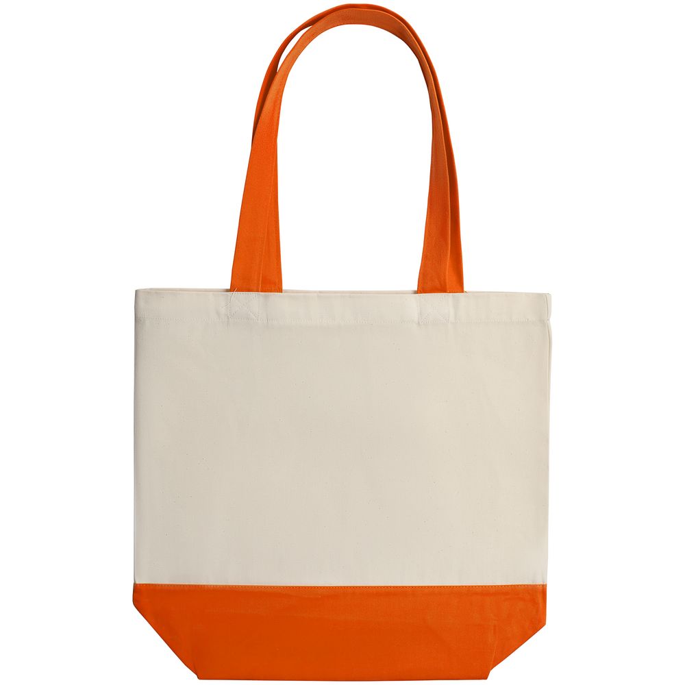 Холщовая сумка Shopaholic, оранжевая - фото от интернет-магазина подарков Хочу Дарю