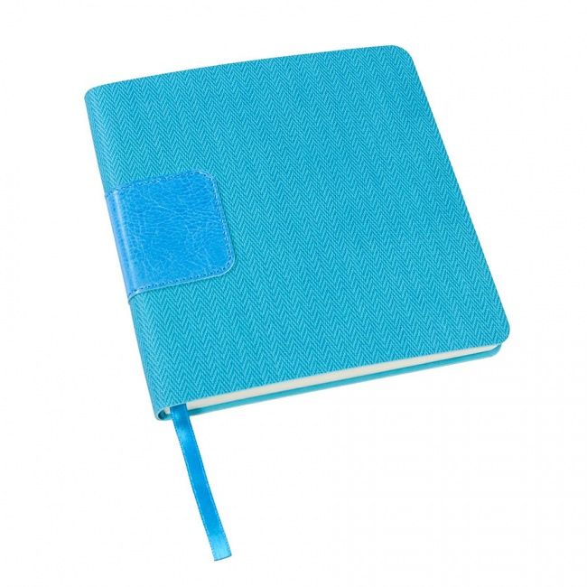 Ежедневник недатированный Scotty, А5-,  бирюзовый, кремовый блок, без обреза - фото от ХочуДарю