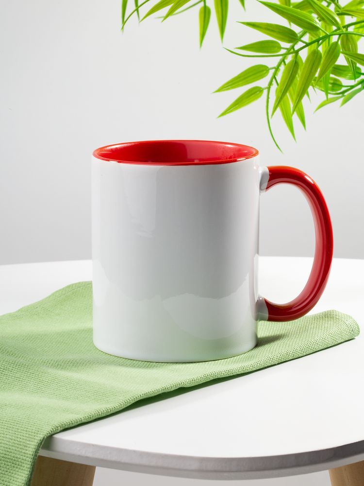 Кружка Promo Plus для сублимационной печати, красная - фото от интернет-магазина подарков Хочу Дарю