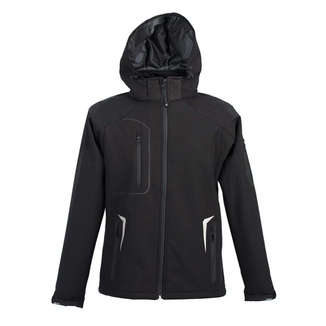 Куртка мужская "ARTIC", чёрный, S, 97% полиэстер, 3% эластан,  320 г/м2 - фото от интернет-магазина подарков ХочуДарю