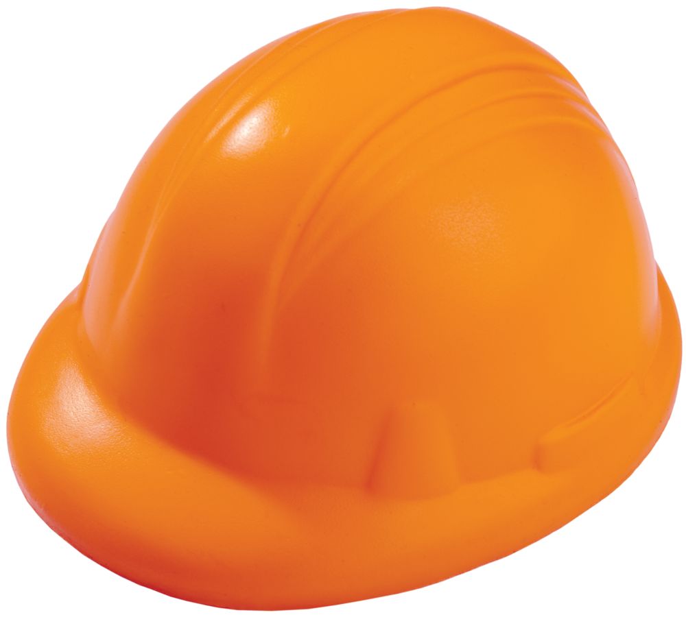 Антистресс «Каска», оранжевый - фото от интернет-магазина подарков ХочуДарю