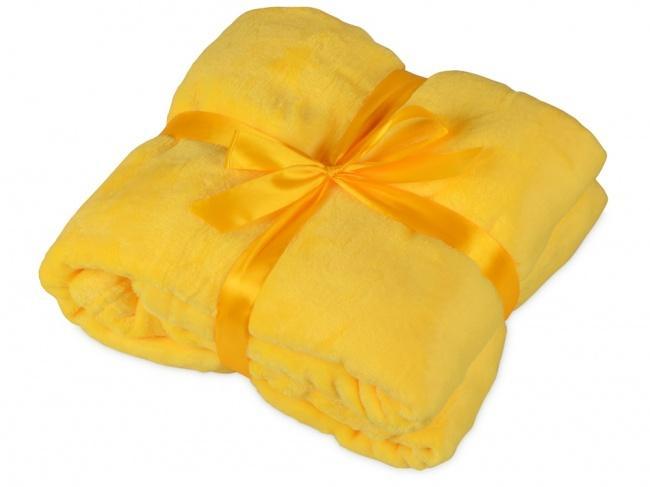 Плед мягкий флисовый Fancy желтый - фото от интернет-магазина подарков Хочу Дарю