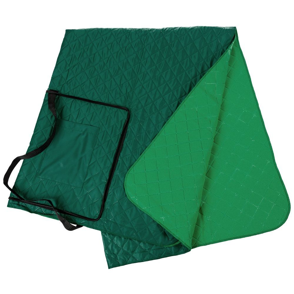 Плед для пикника Soft &amp; Dry, зеленый - фото от интернет-магазина подарков Хочу Дарю