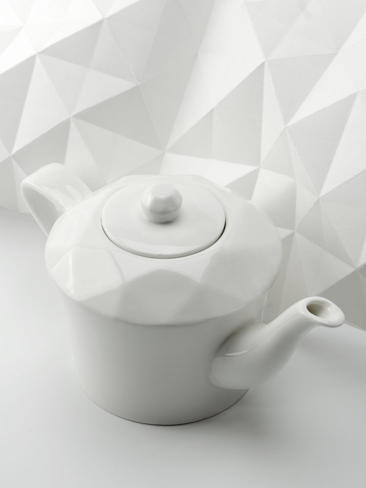 Чайник Diamante Bianco, белый - фото от интернет-магазина подарков Хочу Дарю