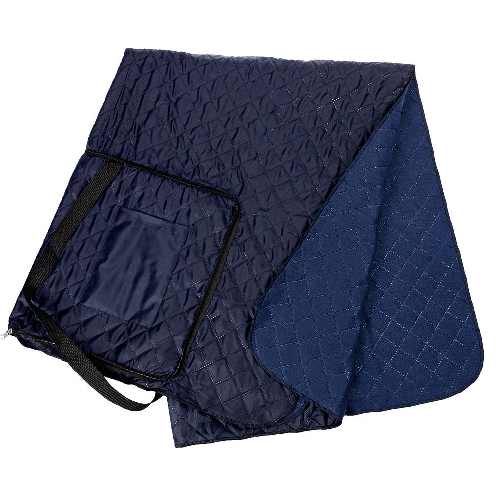 Плед для пикника Soft & Dry, синий - фото от интернет-магазина подарков Хочу Дарю