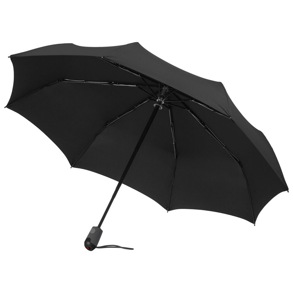 Зонт складной E.200, ver. 2, черный - фото от интернет-магазина подарков Хочу Дарю