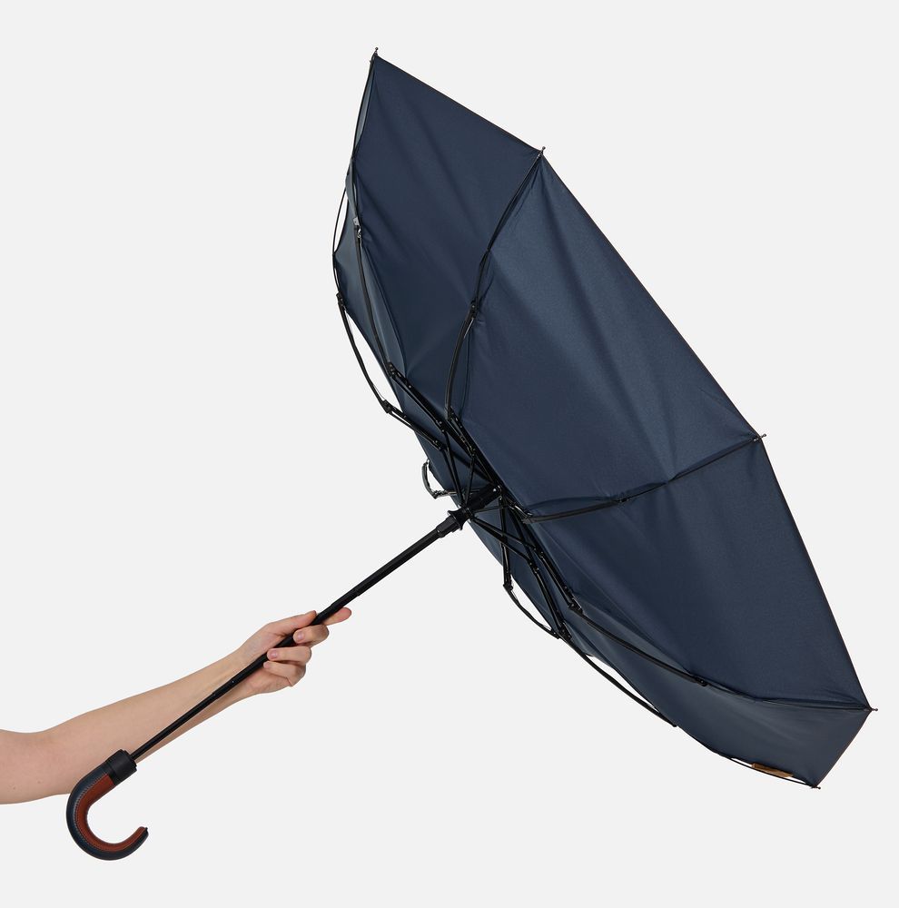 Складной зонт Palermo, темно-синий - фото от интернет-магазина подарков Хочу Дарю
