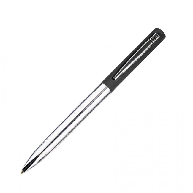 CLIPPER, ручка шариковая, черный/хром, металл, покрытие soft touch - фото от интернет-магазина подарков ХочуДарю