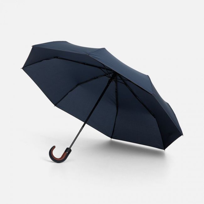 Складной зонт Palermo, темно-синий - фото от интернет-магазина подарков Хочу Дарю