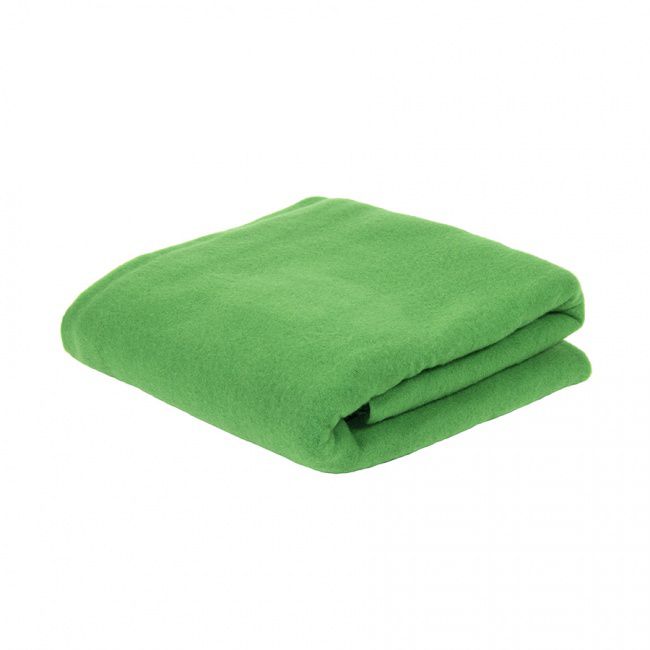 Плед PLAIN; зеленый; 100х140 см; флис 150 гр/м2 - фото от интернет-магазина подарков Хочу Дарю