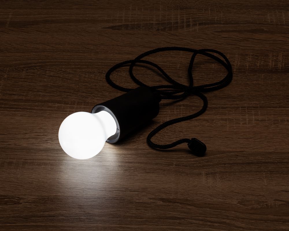 Лампа портативная Lumin, черная - фото от интернет-магазина подарков Хочу Дарю