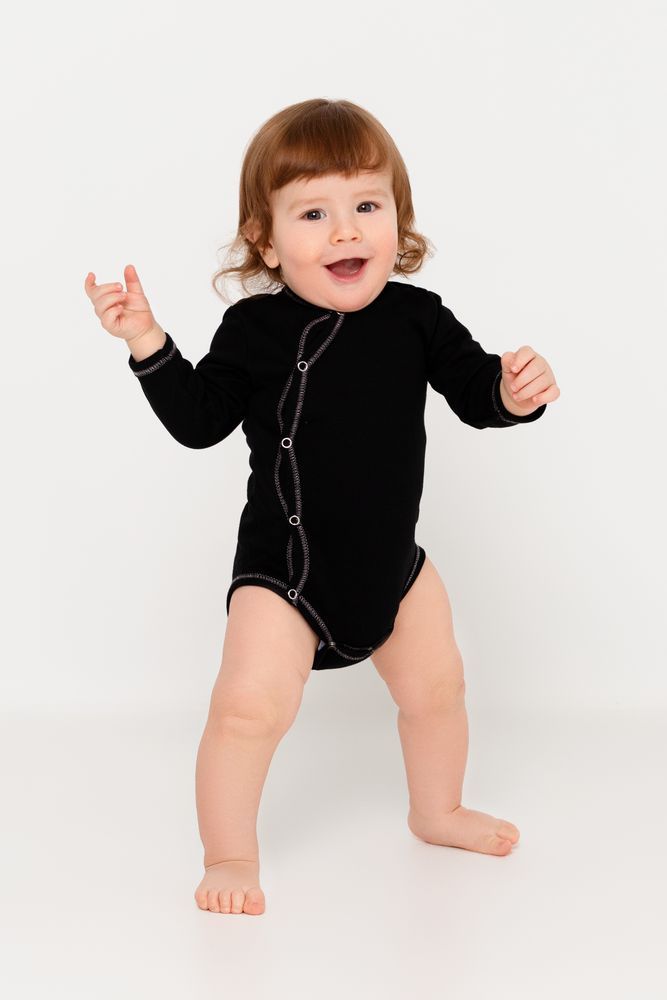 Боди детское Baby Prime, черное - фото от интернет-магазина подарков Хочу Дарю