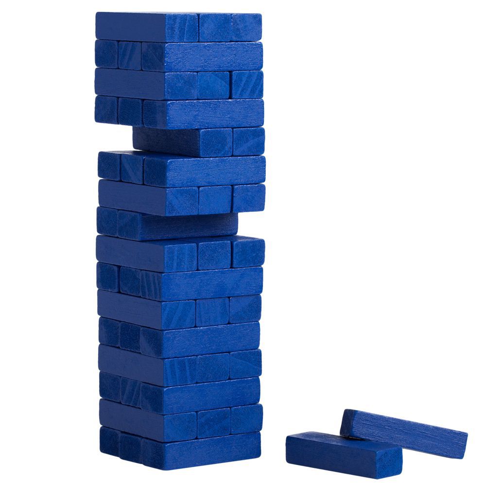 Игра «Деревянная башня мини», синяя - фото от интернет-магазина подарков Хочу Дарю