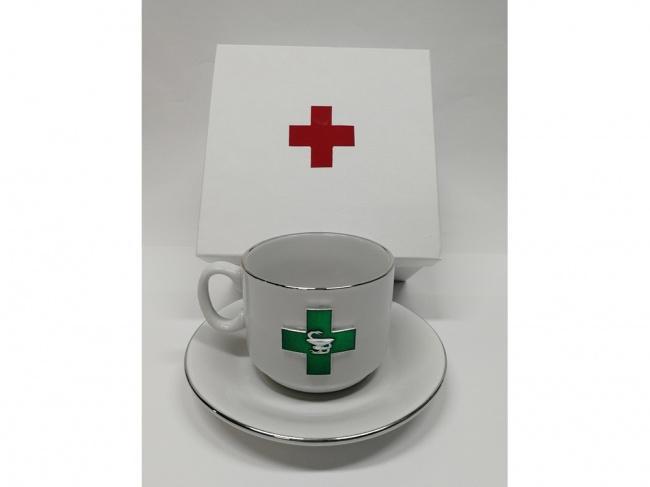 Чайная пара фарфоровая Фармацевт - фото от интернет-магазина подарков Хочу Дарю