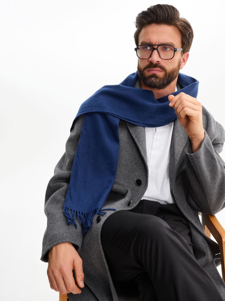 Шарф Noble, ярко-синий - фото от интернет-магазина подарков Хочу Дарю