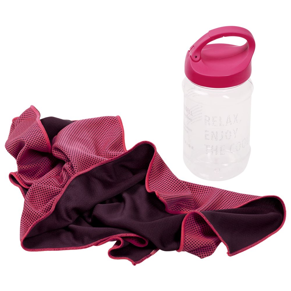 Охлаждающее полотенце Weddell, розовое - фото от интернет-магазина подарков Хочу Дарю