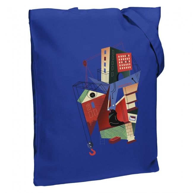 Холщовая сумка Architectonic, ярко-синяя - фото от интернет-магазина подарков Хочу Дарю