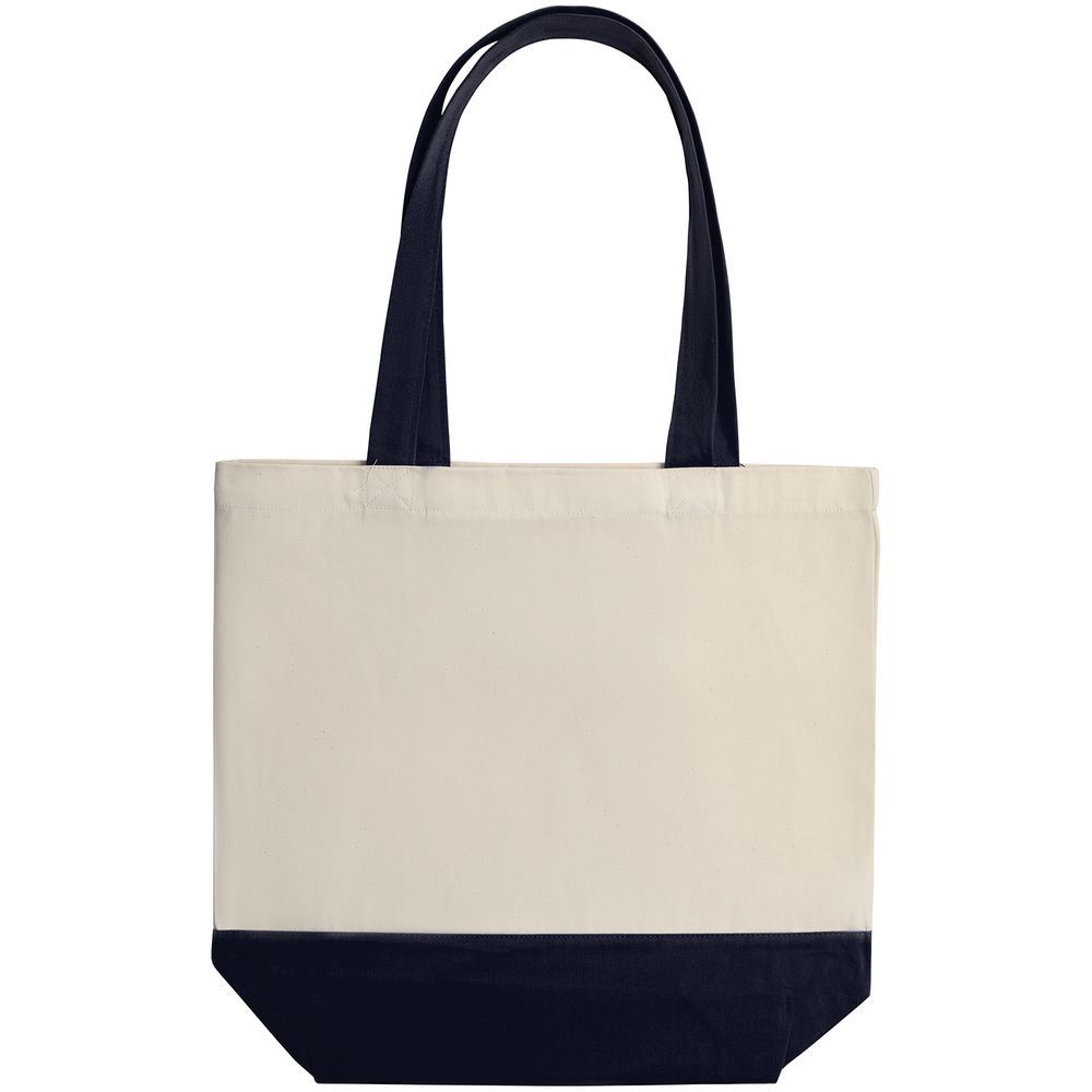 Холщовая сумка Shopaholic, темно-синяя - фото от интернет-магазина подарков Хочу Дарю