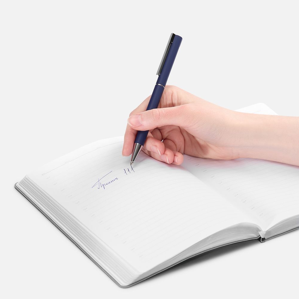 Ручка шариковая Blade Soft Touch, синяя - фото от ХочуДарю