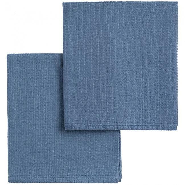 Набор полотенец Fine Line, синий - фото от интернет-магазина подарков Хочу Дарю