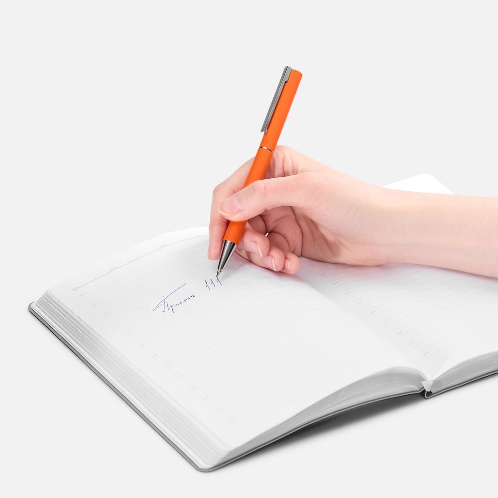 Ручка шариковая Blade Soft Touch, оранжевая - фото от ХочуДарю