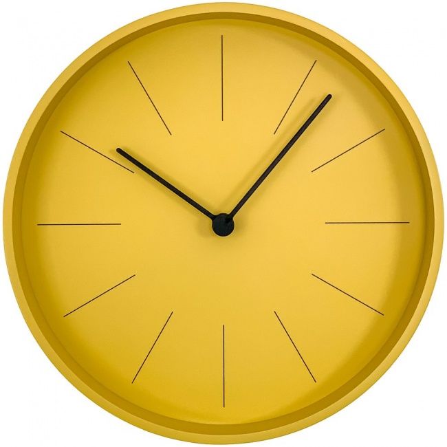 Часы настенные Ozzy, желтые - фото от интернет-магазина подарков Хочу Дарю