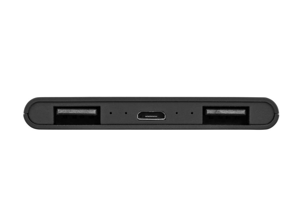 Портативное зарядное устройство с белой подсветкой логотипа Faros, soft-touch, 4000 mAh - фото от интернет-магазина подарков Хочу Дарю