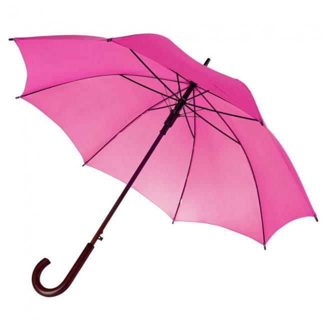 Зонт-трость Standard, ярко-розовый (фуксия) - фото от интернет-магазина подарков Хочу Дарю