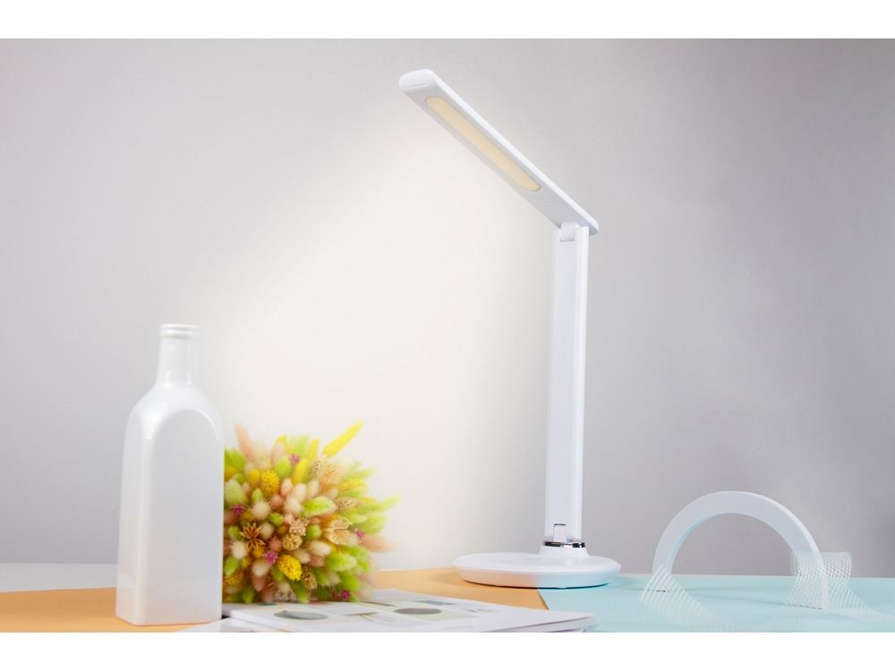 Настольная лампа с беспроводной зарядкой LED FAROS - фото от интернет-магазина подарков Хочу Дарю
